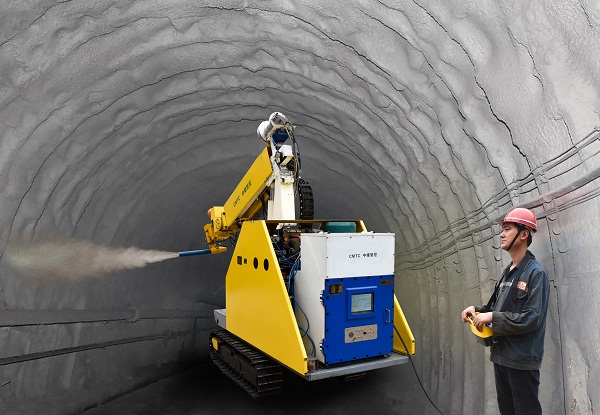 礦用噴漿機械手，礦用機械手