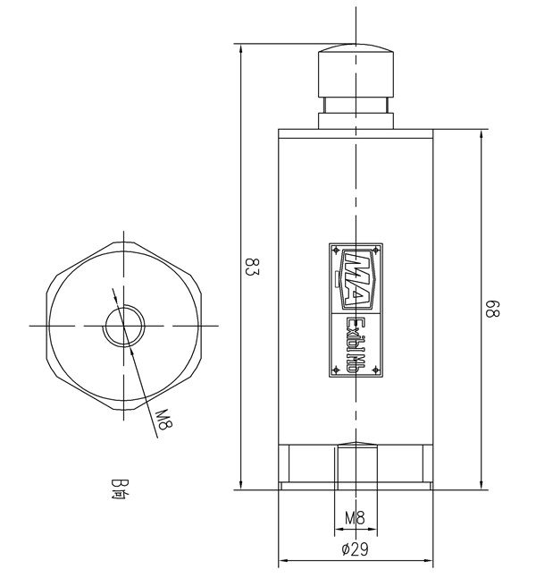 GGBD20振動(dòng)傳感器尺寸